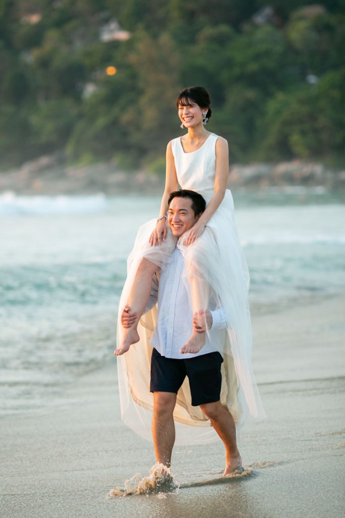 Honeymoon photography of Kei in Phuket Thailand.