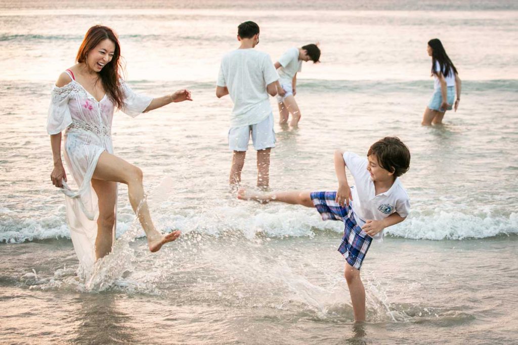 Family photo session of Paula in Phuket Thailand at Kamala beach.