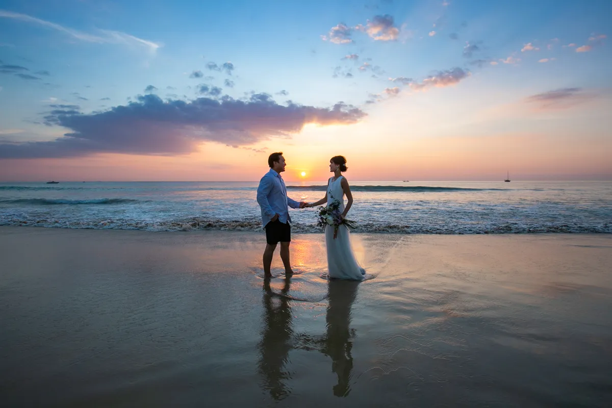 Beautiful Love Story with Kei during sunset at Karon Beach