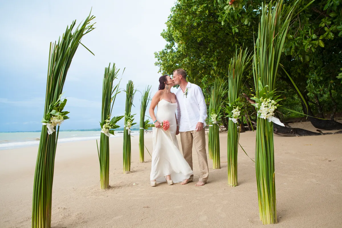 Elopement in Khao Lak beach of Emma and Michael