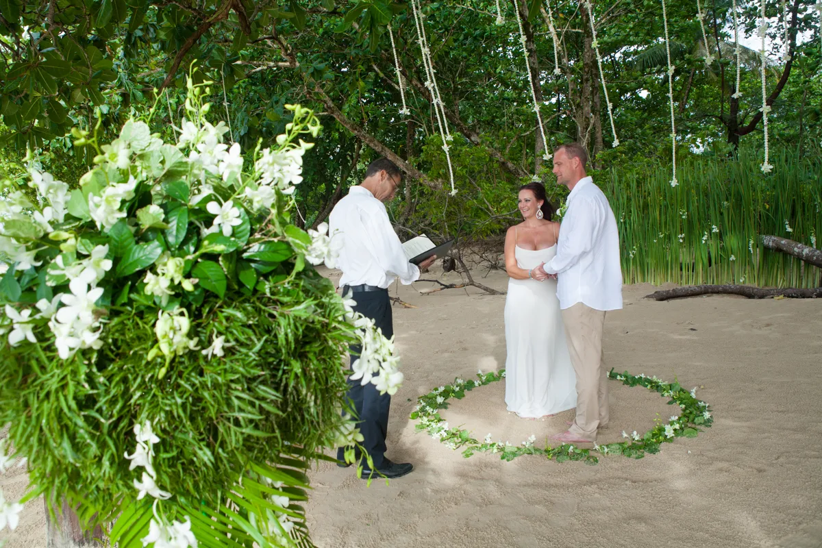 Elopement in Khao Lak beach of Emma and Michael