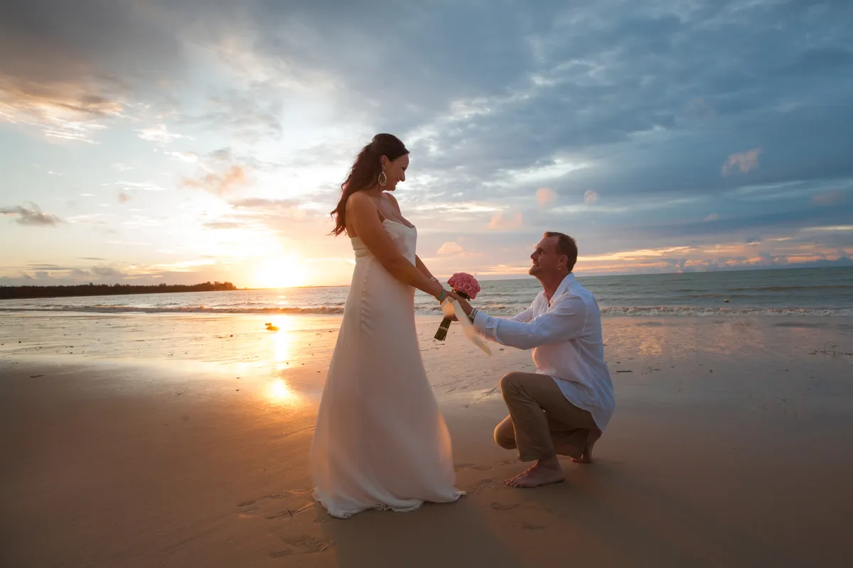 Elopement in Khao Lak beach of Emma and Michael