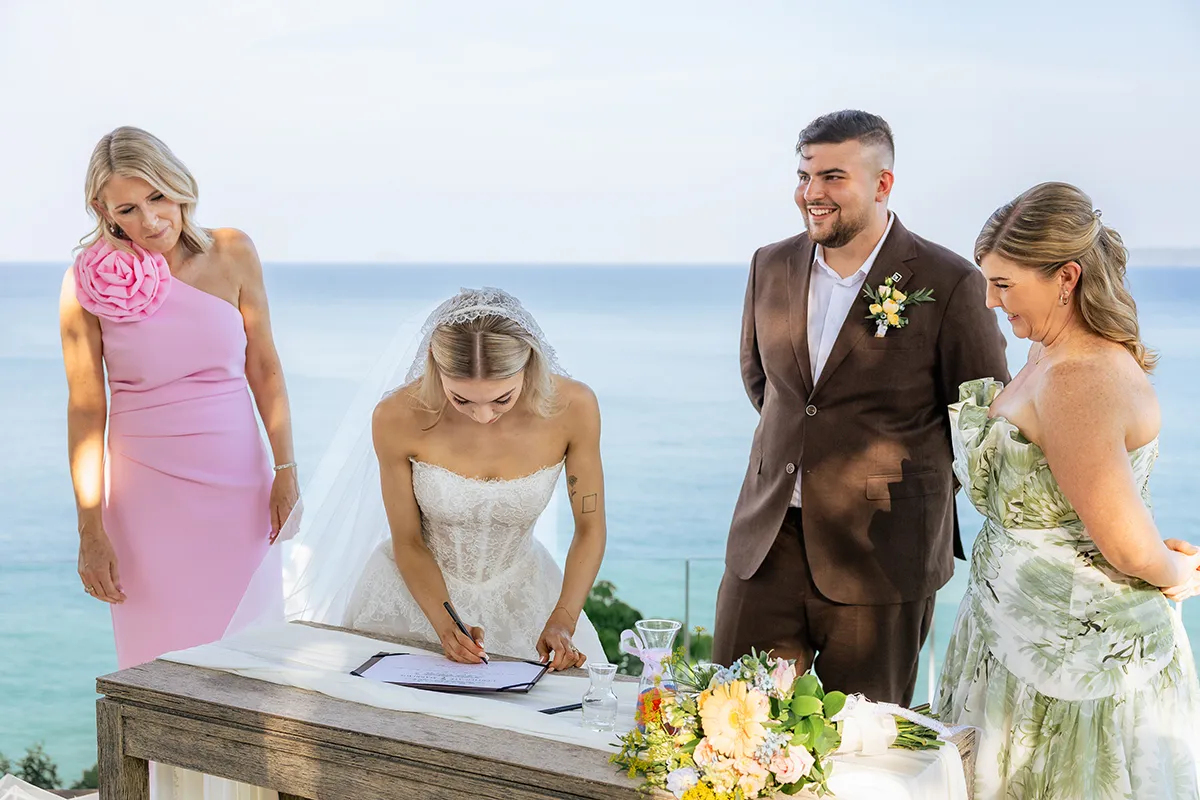 Wed-0517 Phuket wedding legal requirements for foreign couples at a beach ceremony